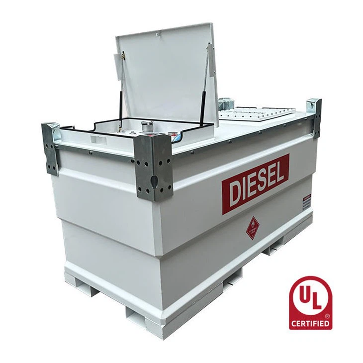 Portable Storage Fuel Tank Gasoline Fuel Double Walled Diesel Fuel Cube Tank With UL142 Certificate
